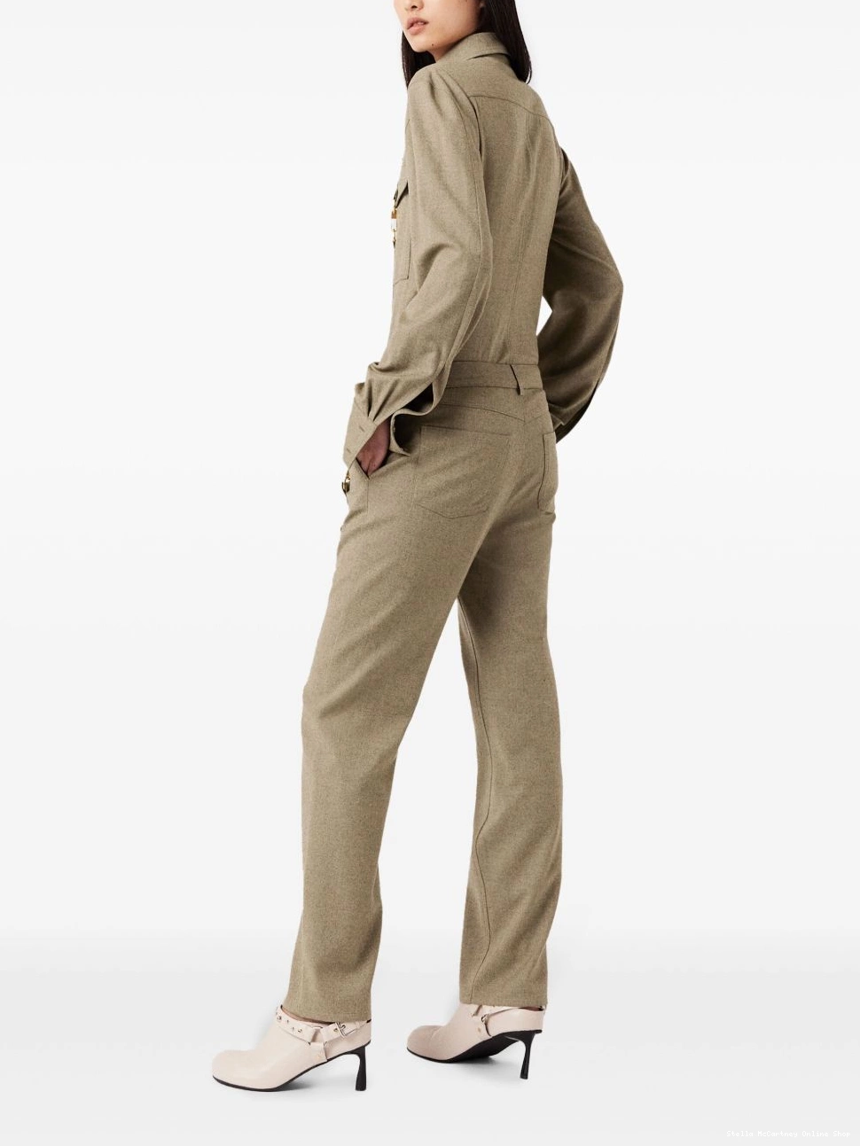Affordable wool McCartney trousers Women hardware-detail Stella flannel 0405